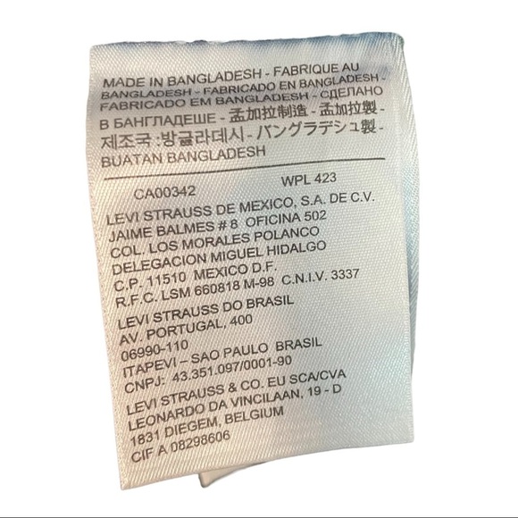 Levi's Women's Wide Waistband Stretch Denim Skinny Dark Wash Jeans 1306 - Picture 8 of 10